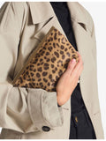 Jimmy Choo leopard-print pony hair-leather clutch bag (British brand)