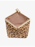 Jimmy Choo leopard-print pony hair-leather clutch bag (British brand)
