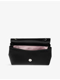 Jimmy Choo soft bow mini satin clutch bag, imported from the UK