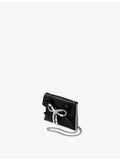 Jimmy Choo satin card holder with crystal bow, imported from the UK