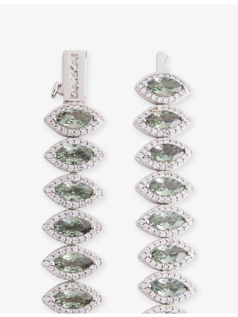 DARKAI marquise tennis bracelet with emerald and diamond, imported from the UK