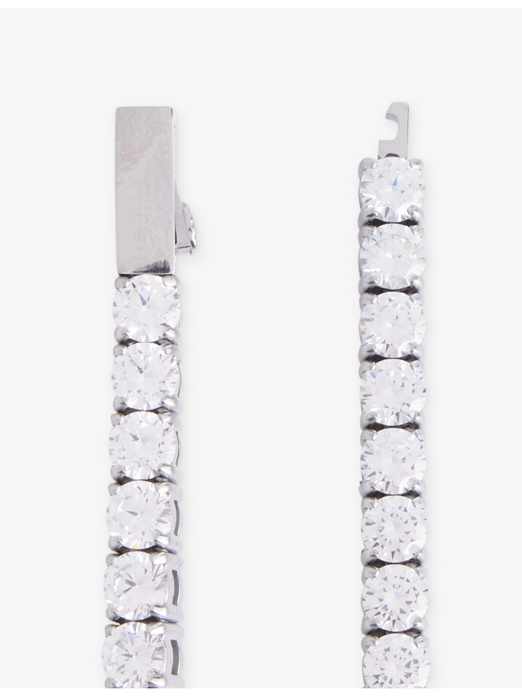 DARKAI tennis bracelet 18ct white gold plated pavé stones, UK version