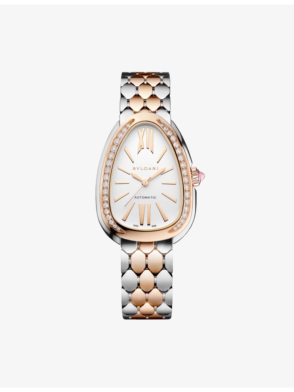 Bulgari Serpenti Seduttori rose gold diamond watch 34mm, imported from the UK