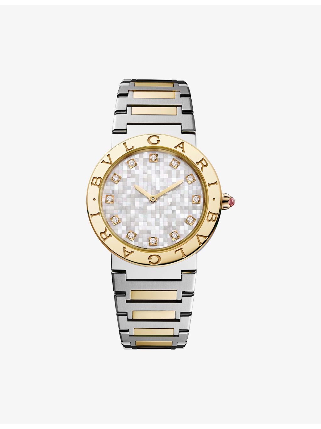 Bvlgari watch 33mm yellow gold stainless steel diamond, UK version