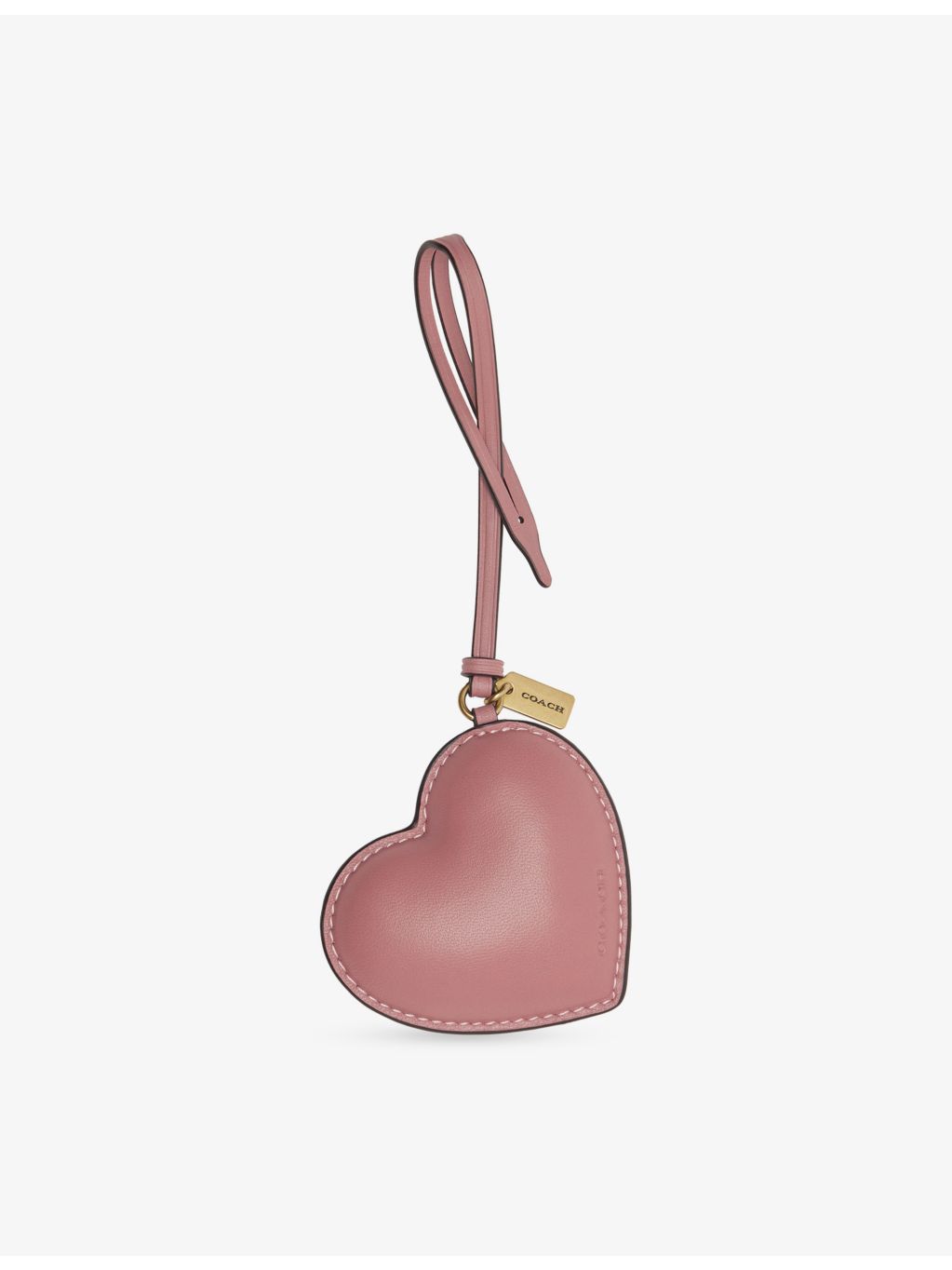 Coach puffy heart leather bag charm, imported from the UK