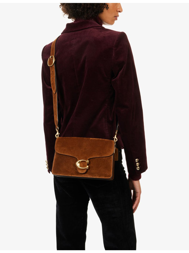 Coach shoulder bag two-compartment leather-suede, UK version