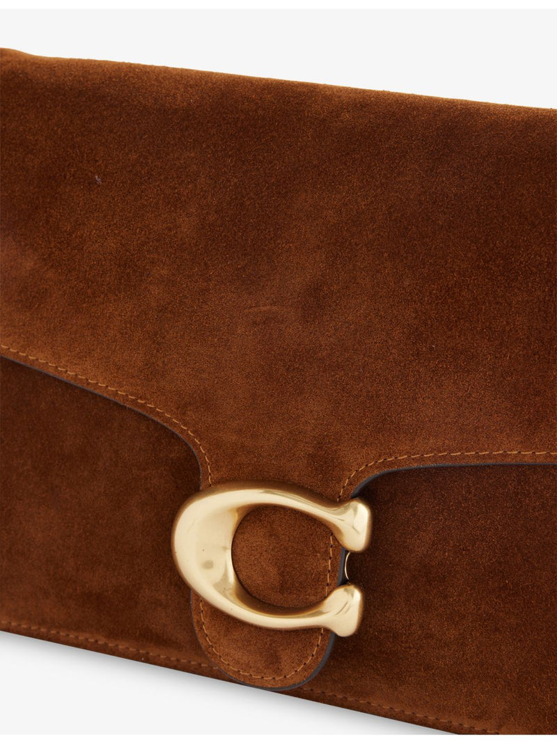 Coach shoulder bag two-compartment leather-suede, UK version