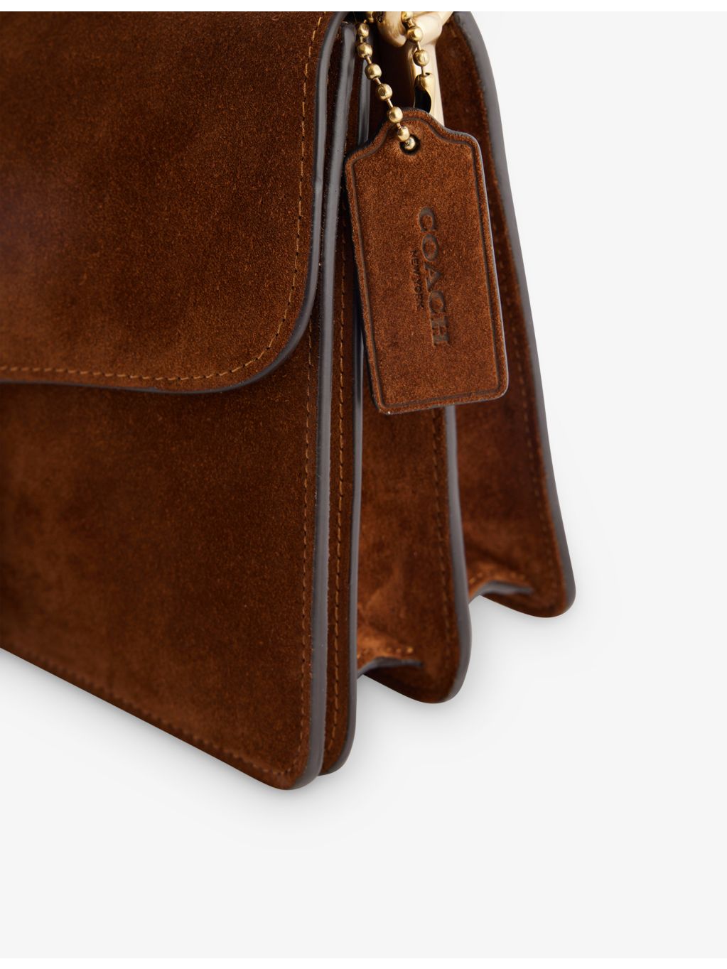 Coach shoulder bag two-compartment leather-suede, UK version