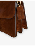 Coach shoulder bag two-compartment leather-suede, UK version