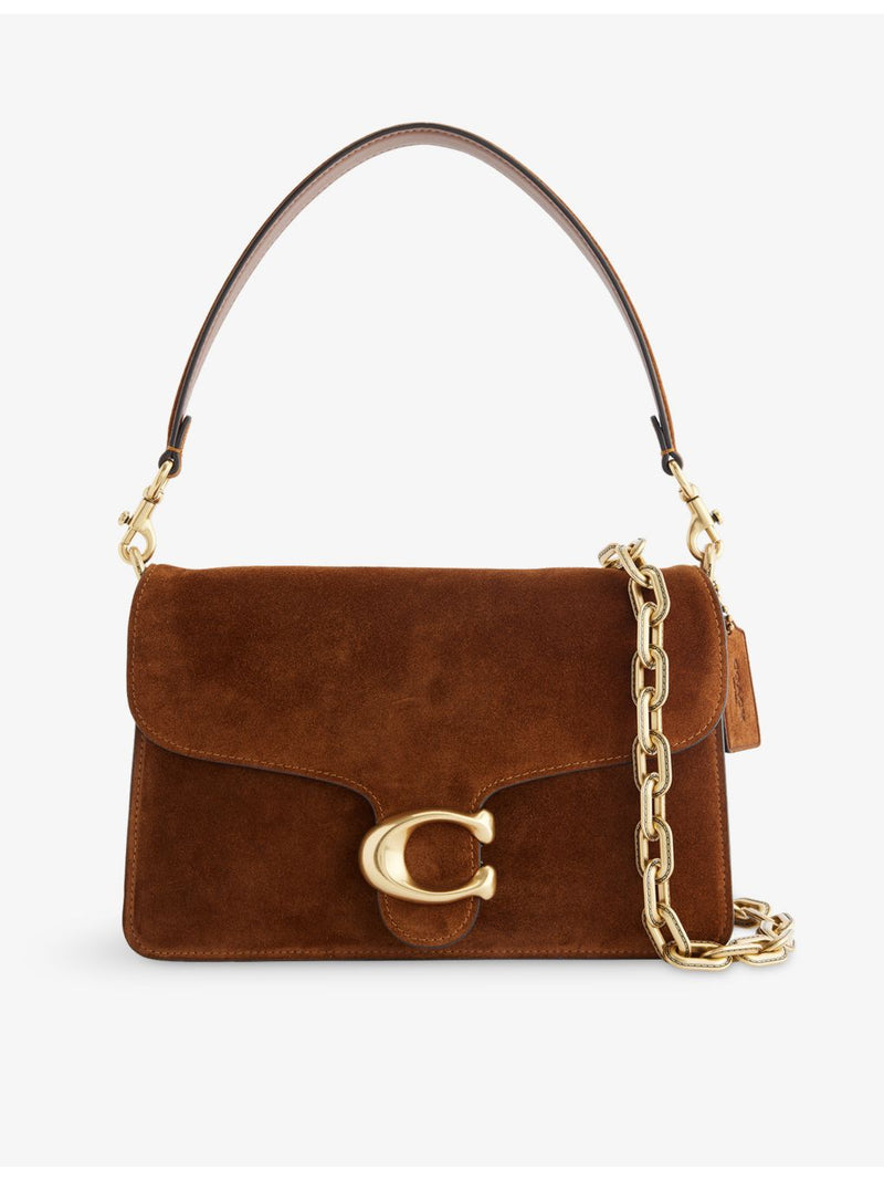 Coach shoulder bag two-compartment leather-suede, UK version
