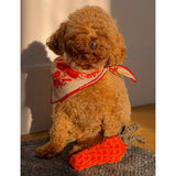 St. Pia carrot fabric dog and cat toy, imported from the UK