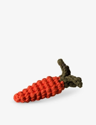 St. Pia carrot fabric dog and cat toy, imported from the UK