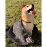 St. Pia Terra small cotton-blend pet blanket 65cm, imported from the UK