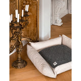 St. Pia Terra small cotton-blend pet blanket 65cm, imported from the UK