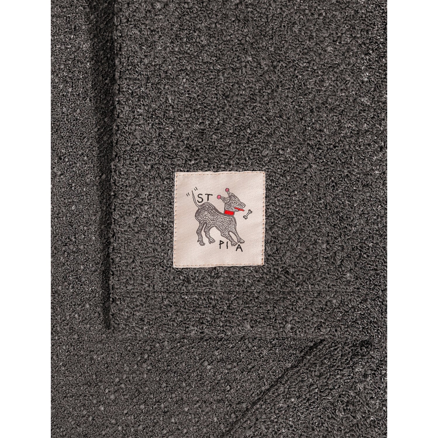 St. Pia Terra small cotton-blend pet blanket 65cm, imported from the UK