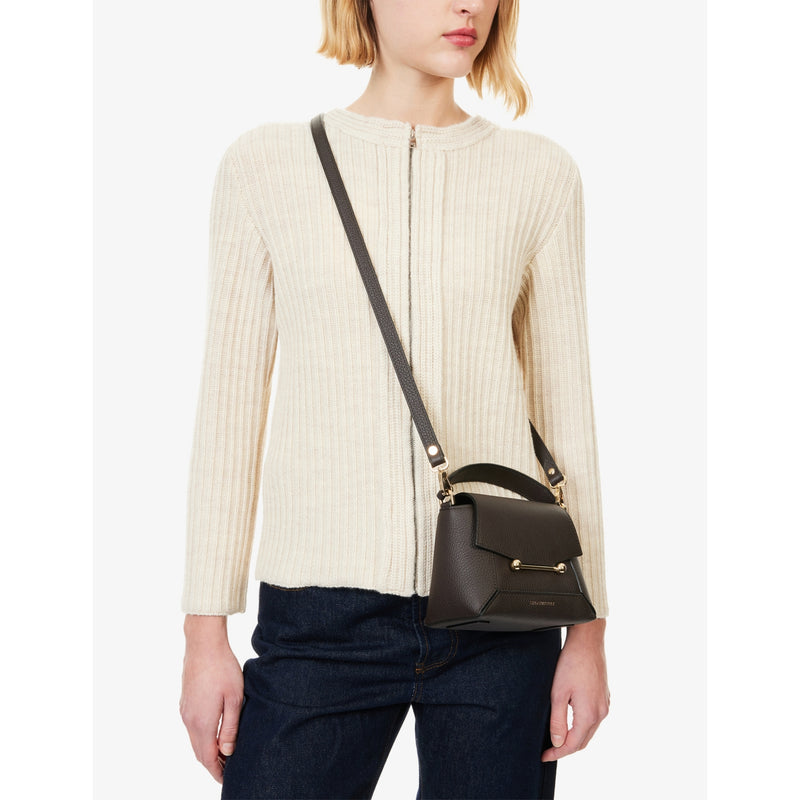 Strathberry Mosaic Nano leather top handle bag (British brand)