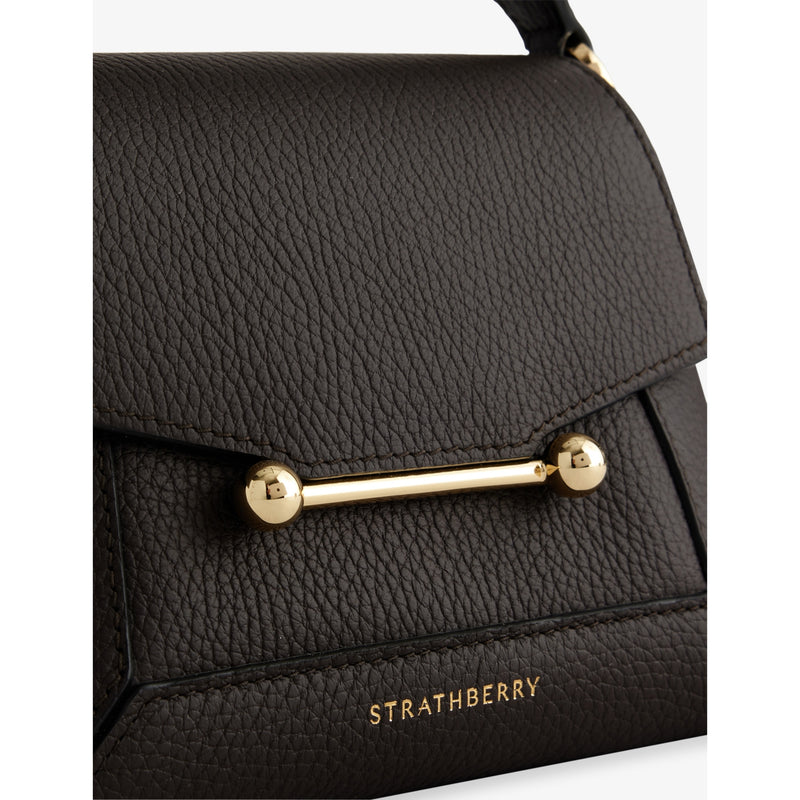 Strathberry Mosaic Nano leather top handle bag (British brand)