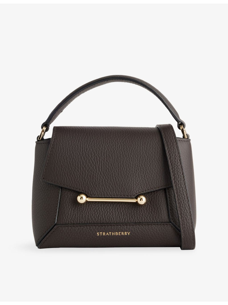 Strathberry Mosaic Nano leather top handle bag (British brand)