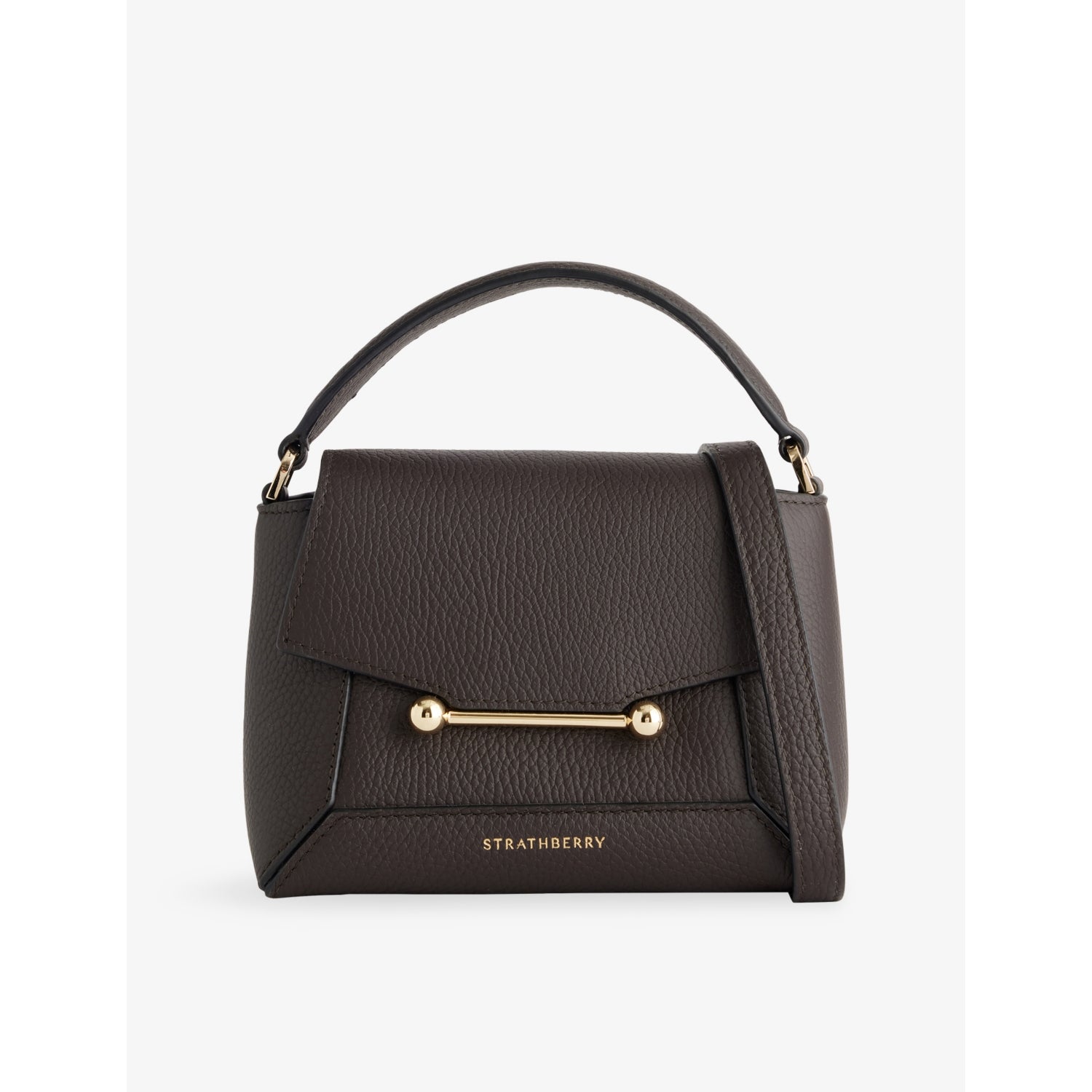 Strathberry Mosaic Nano leather top handle bag (British brand)