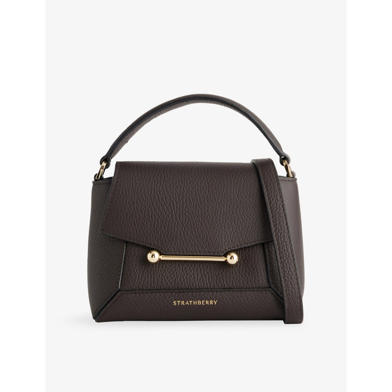 Strathberry Mosaic Nano leather top handle bag (British brand)