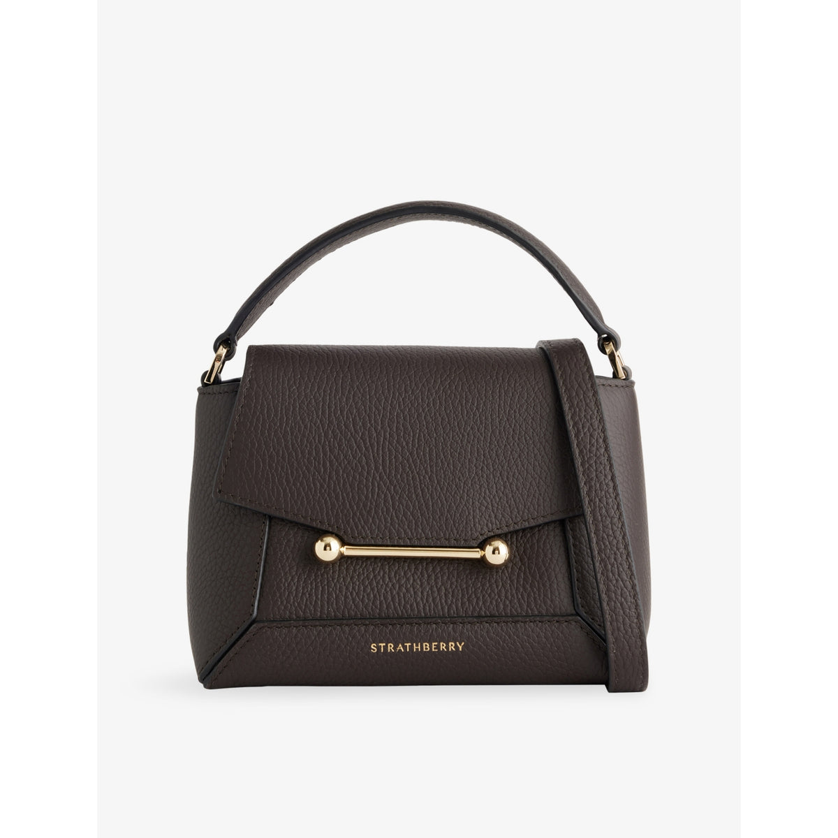 Strathberry Mosaic Nano leather top handle bag (British brand)