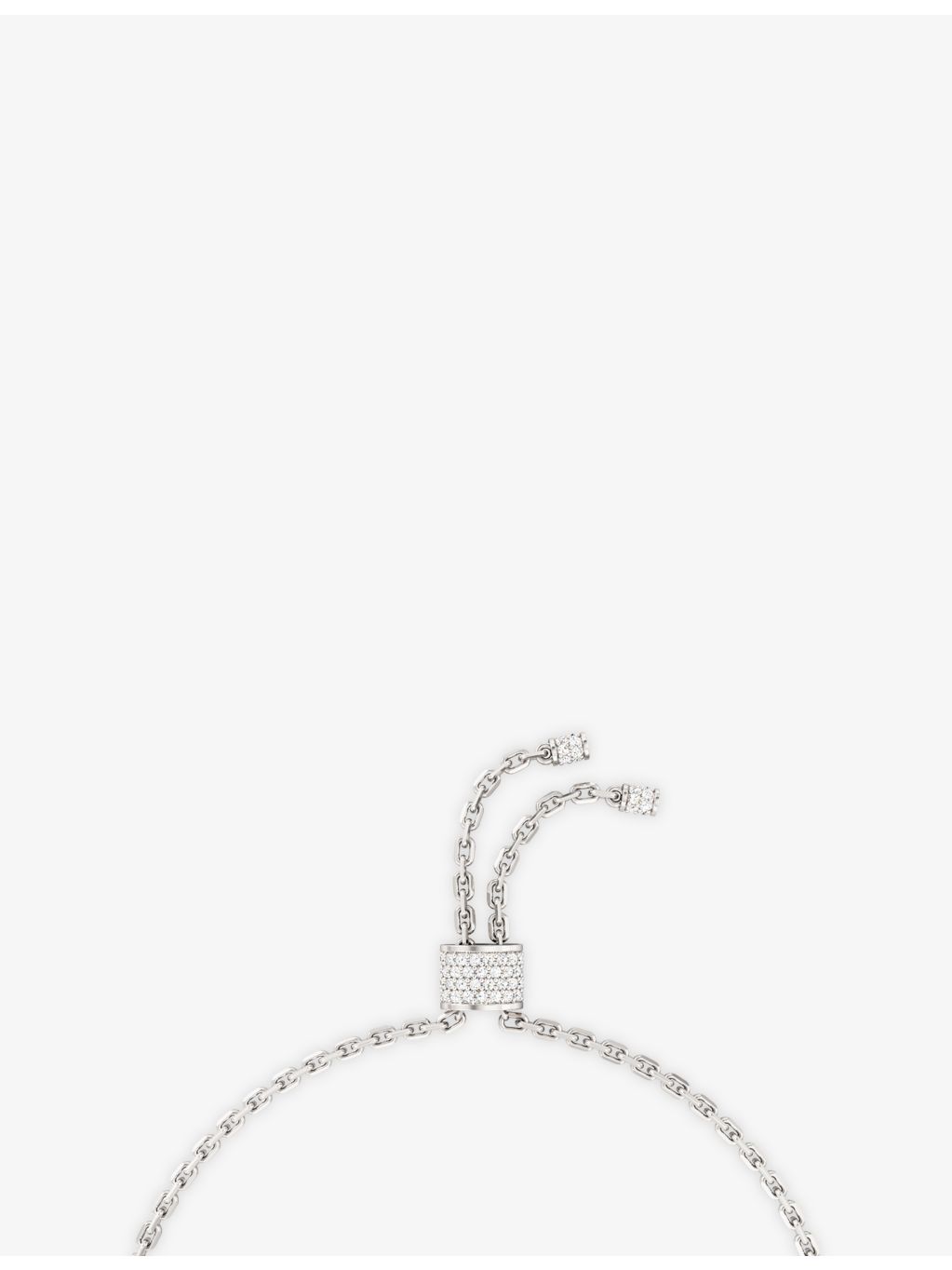 Phoria sterling silver topaz hand chain, UK version