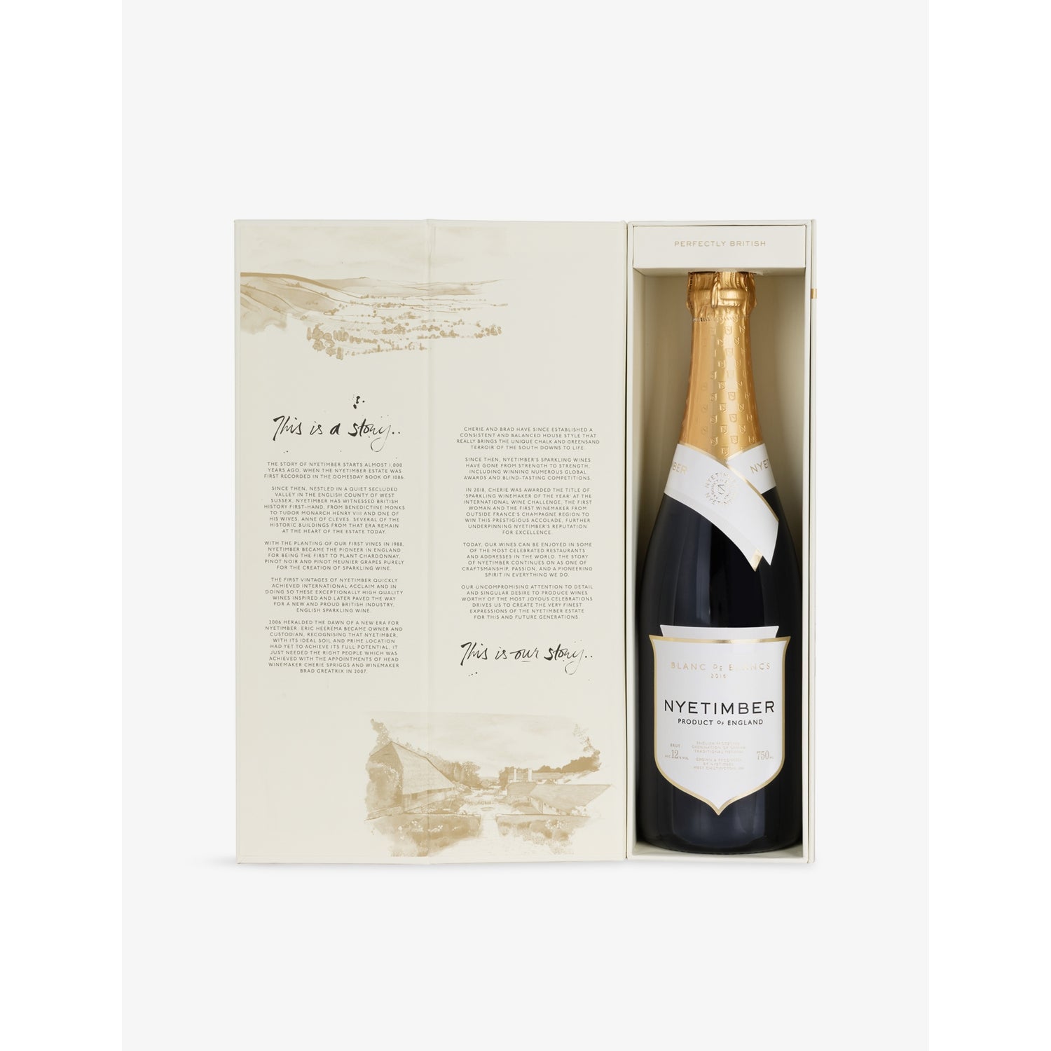 Nyetimber Blanc de Blancs 2017 sparkling wine 750ml, imported from the UK