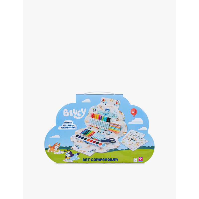 Bluey 50-piece art compendium kit with paints and carry case - British product