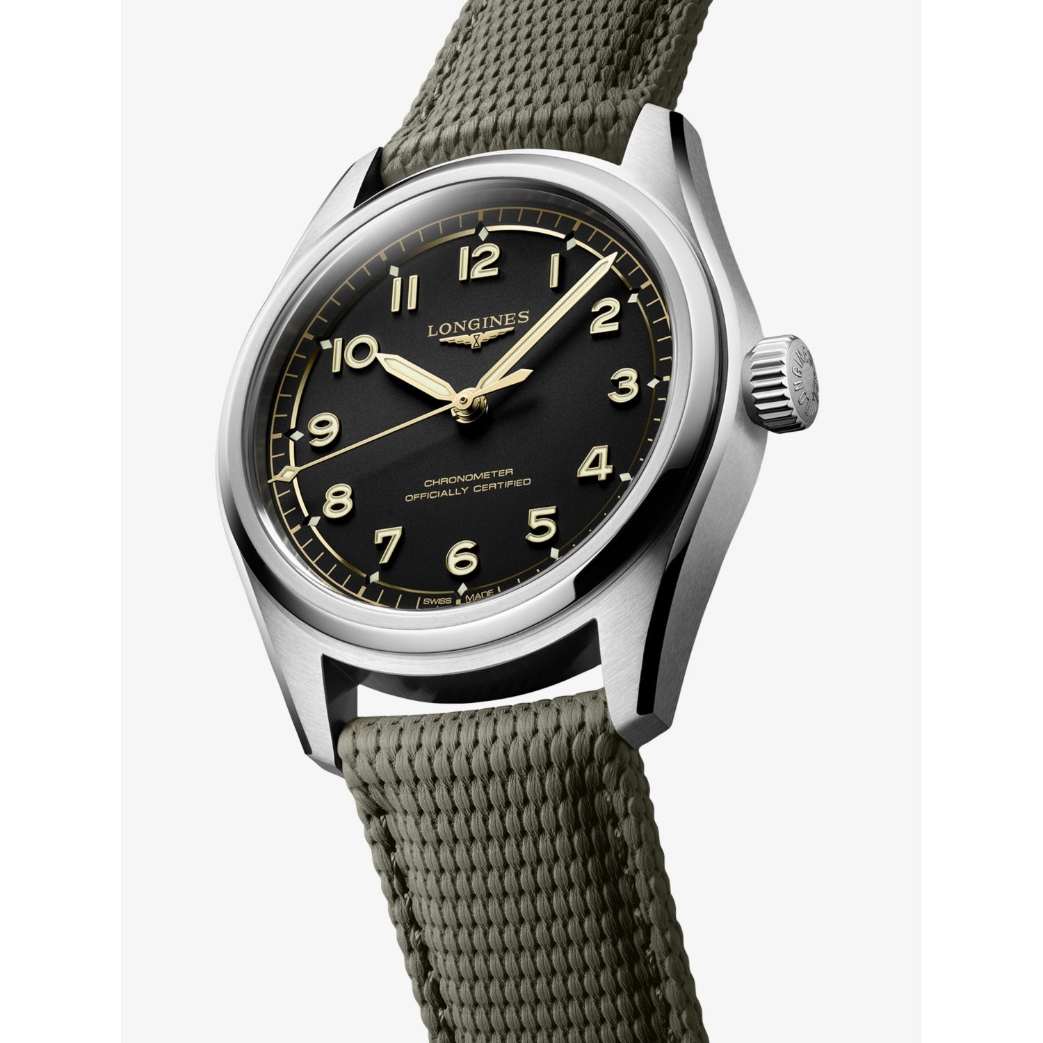 Longines Spirit Pilot stainless steel automatic watch 39mm - British product