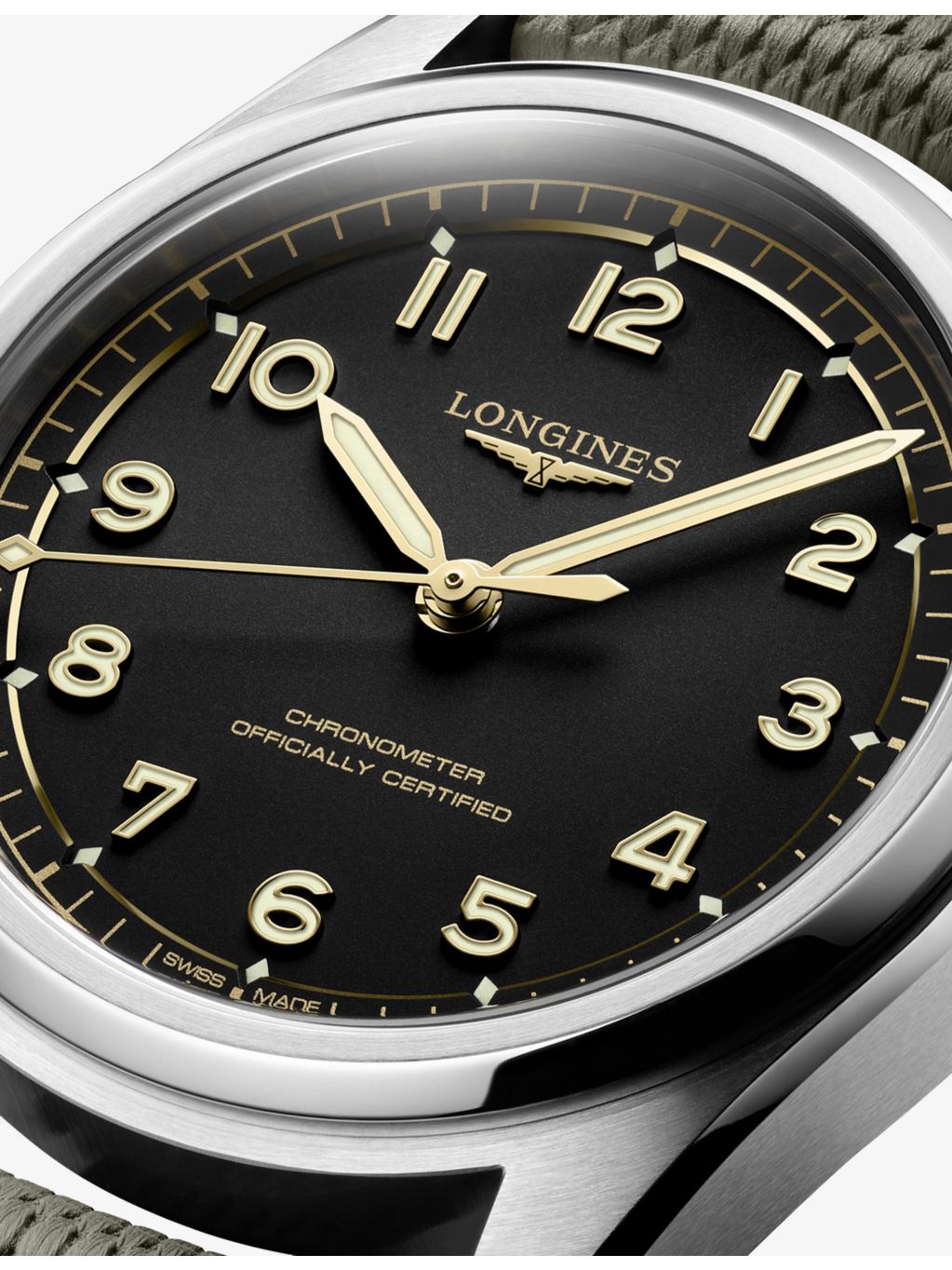 Longines Spirit Pilot stainless steel automatic watch 39mm - British product