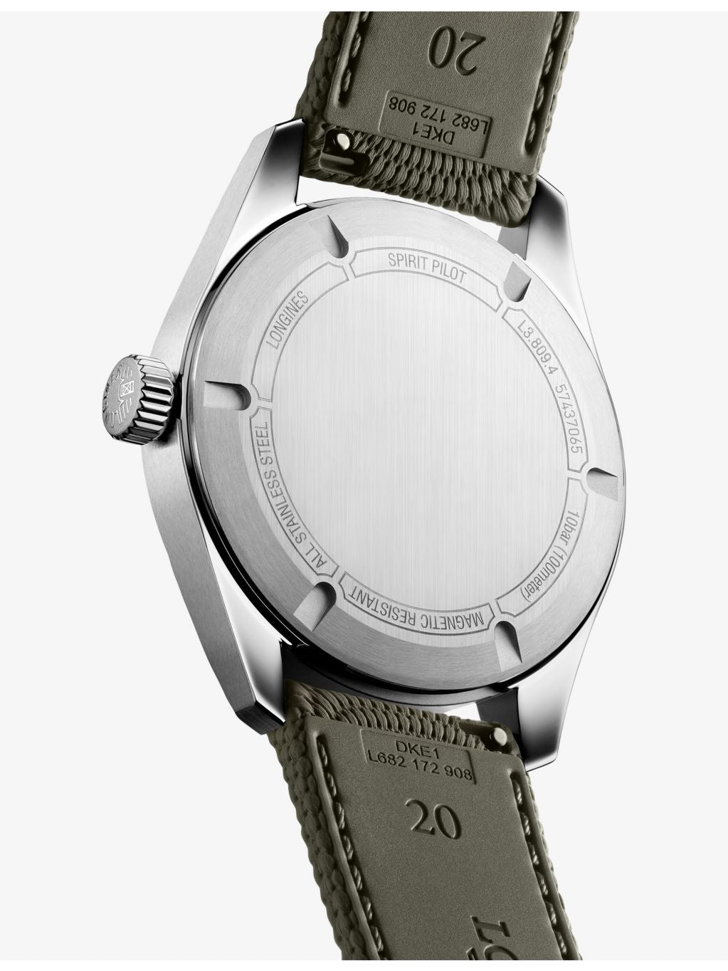 Longines Spirit Pilot stainless steel automatic watch 39mm - British product