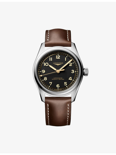 selfridges Longines Spirit Pilot 39mm Stainless Steel Automatic Watch- Buy online at McGrocer