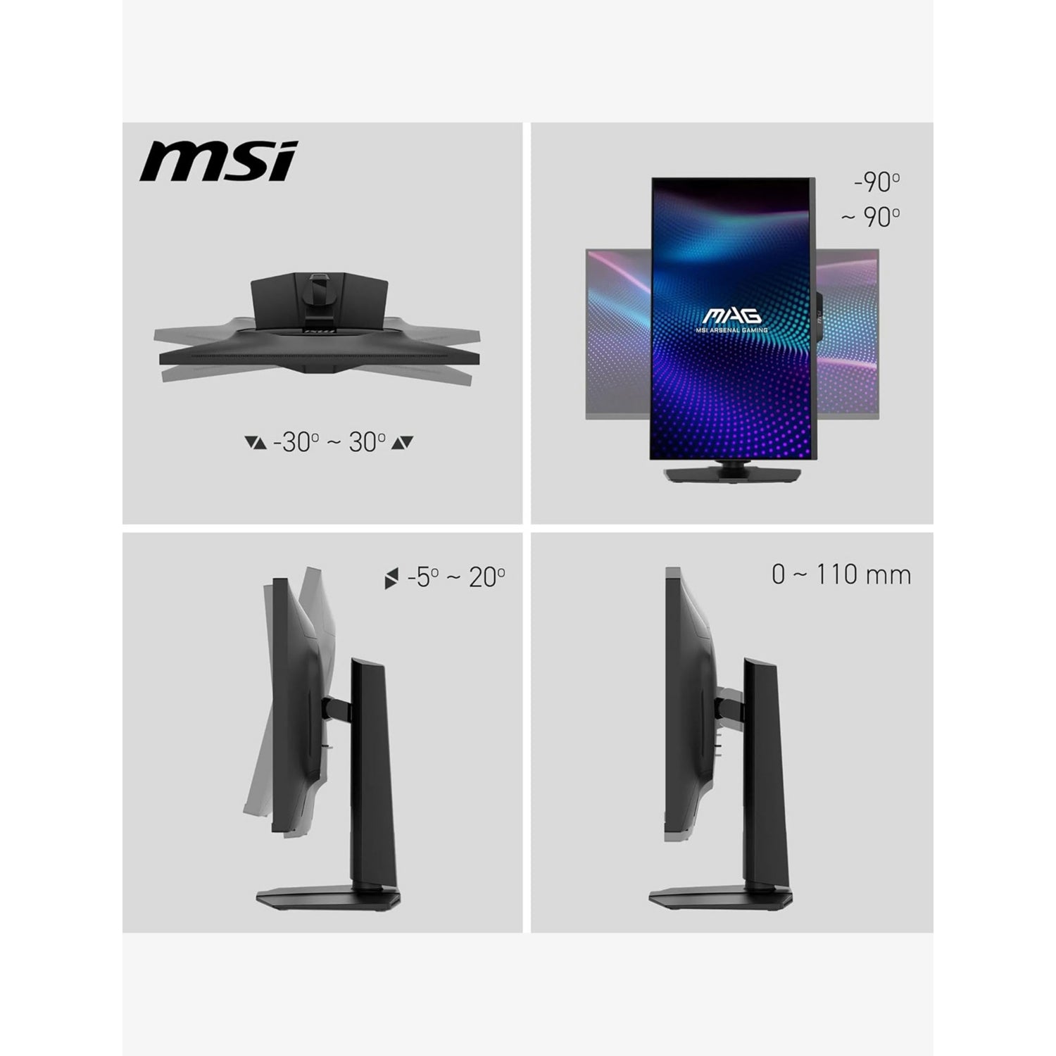 MSI MAG 274QPF X30MV gaming monitor 27 inch (British brand)