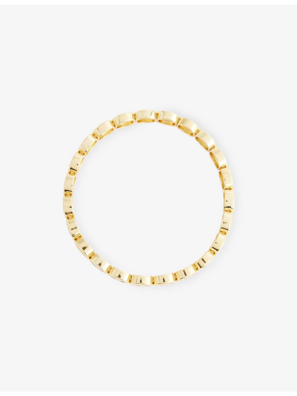 Lisa Gozlan Happy Face gold-plated bracelet with cubic zirconia (British brand)