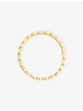 Lisa Gozlan Happy Face gold-plated bracelet with cubic zirconia (British brand)