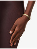 Lisa Gozlan dice bracelet cubic zirconia gold-plated 7in, imported from the UK