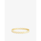 The Mini Classic Happy Face 18ct Yellow Gold-Plated Brass Bracelet - 6in