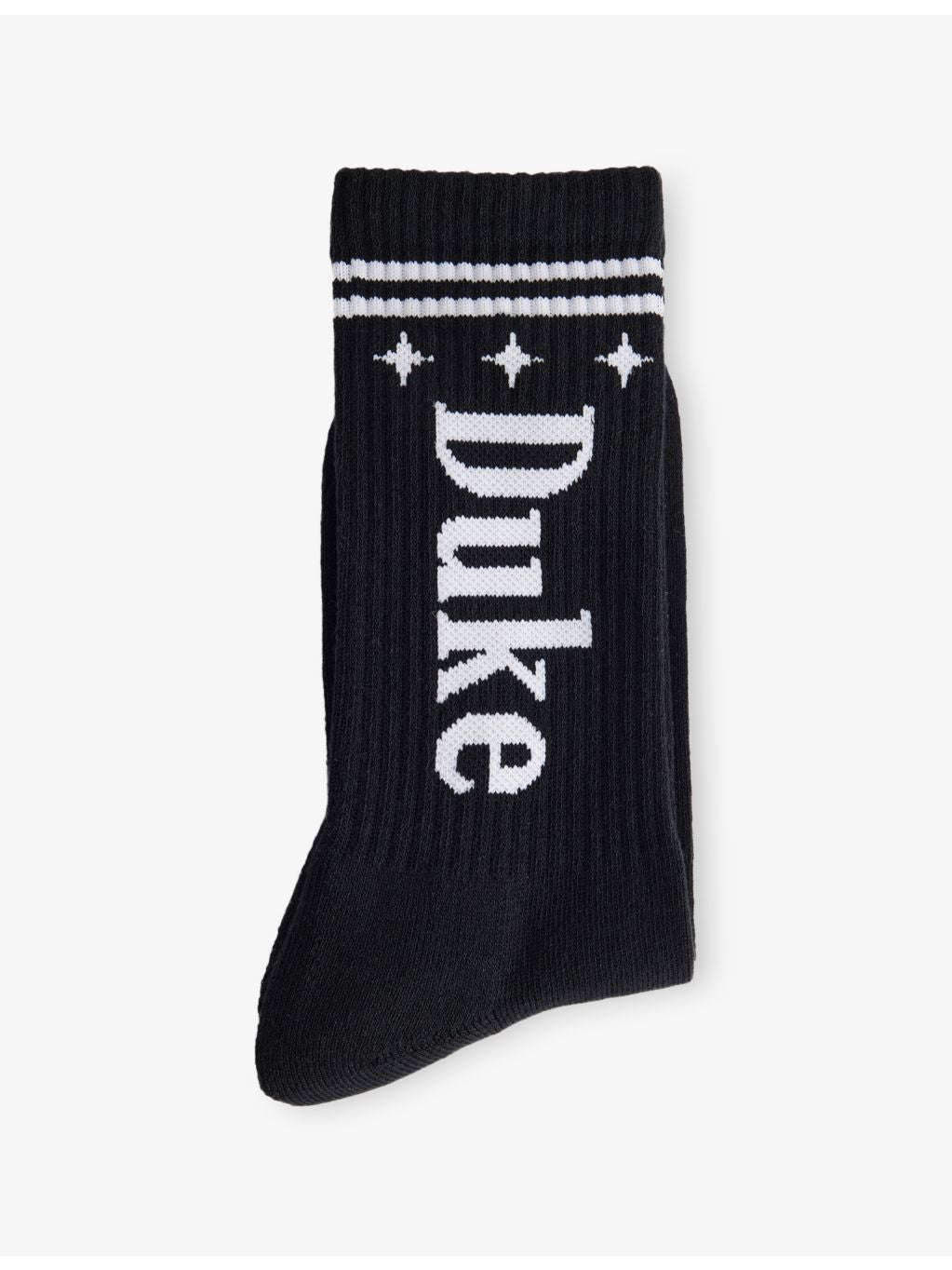 DUKE + DEXTER brand-print cotton-blend socks, imported from the UK