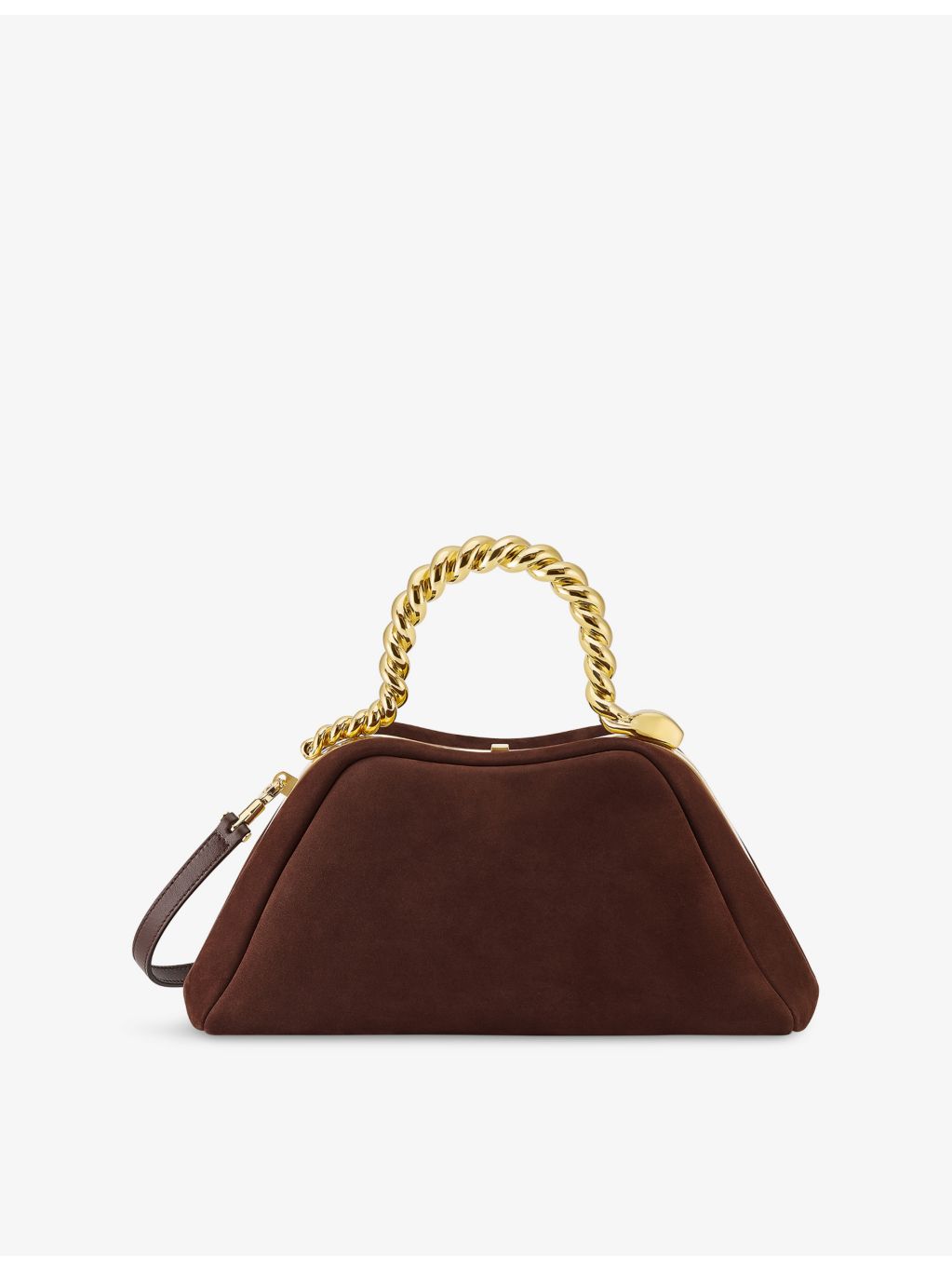 Bvlgari Serpentine Mini top handle bag in nubuck leather, UK version