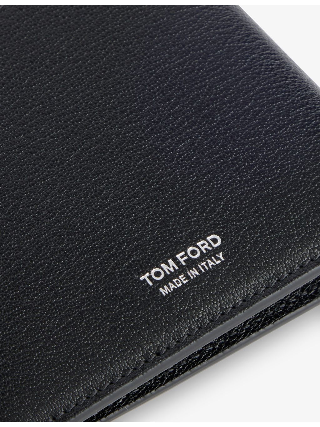 Tom Ford bi-fold grained leather wallet with card slots - British product