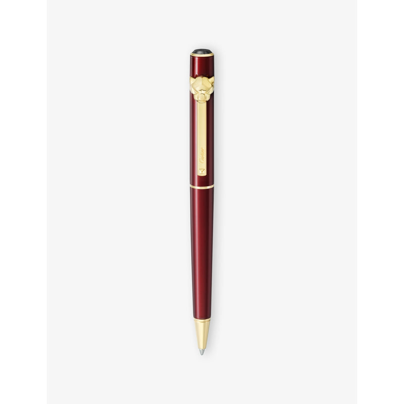 Cartier Panthère small ballpoint pen in burgundy, imported from the UK