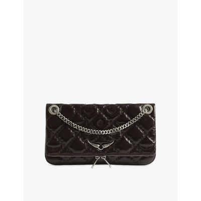 selfridges Zadig & Voltaire Rock II Vintage Patent-Leather Clutch- Buy online at McGrocer
