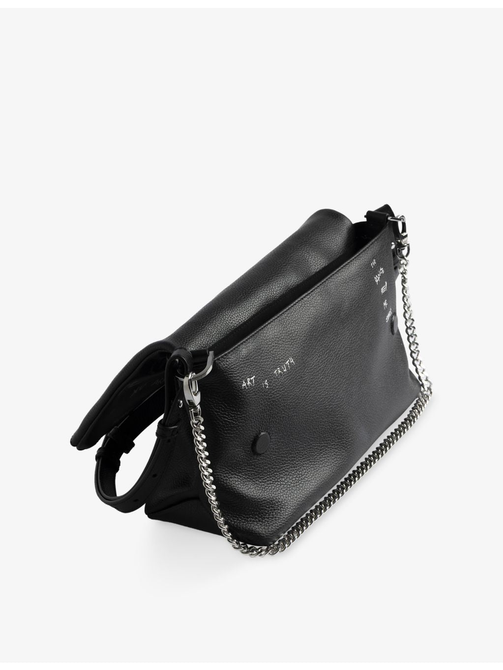 Zadig Voltaire Rocky II graffiti leather cross-body bag, UK version