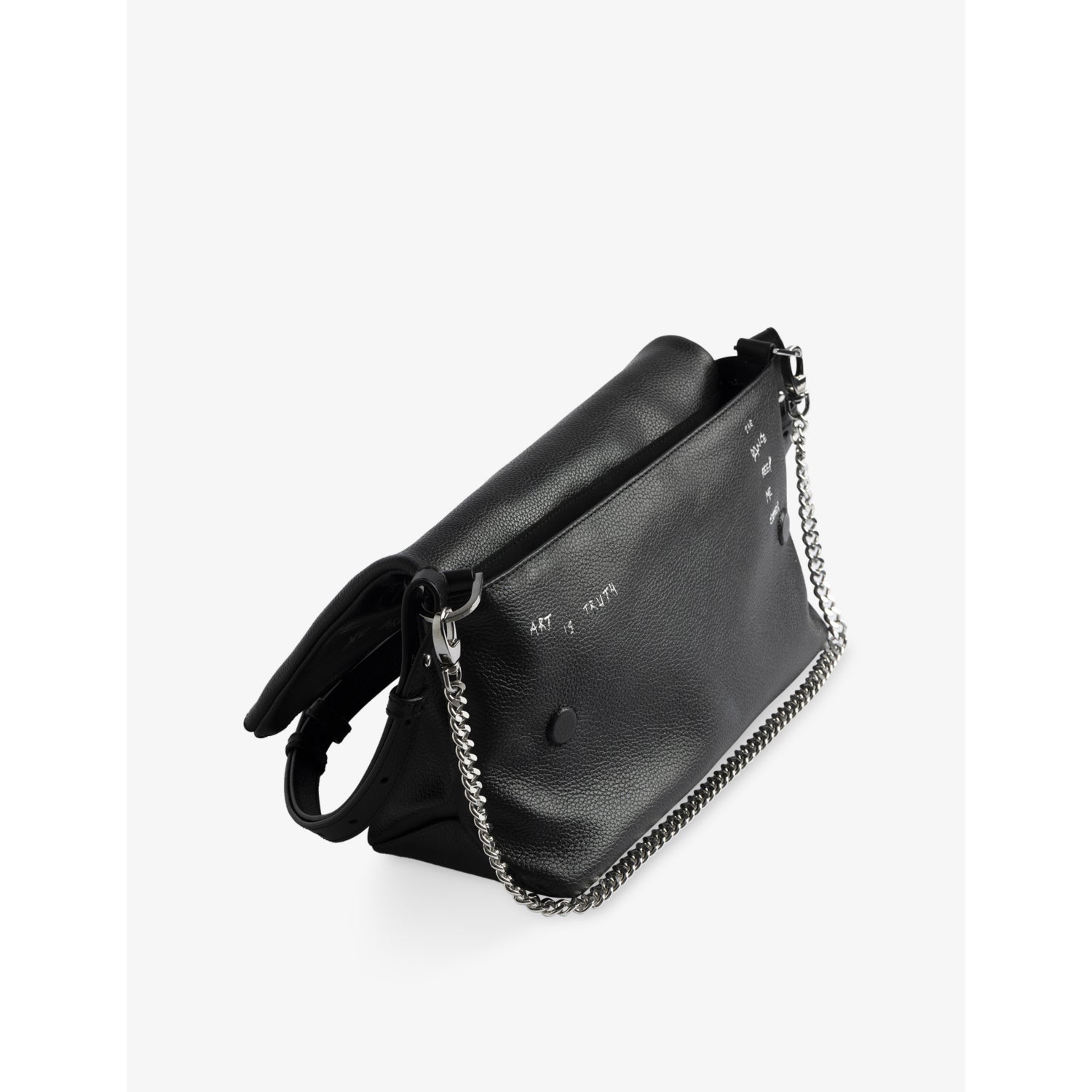 Zadig Voltaire Rocky II graffiti leather cross-body bag, UK version