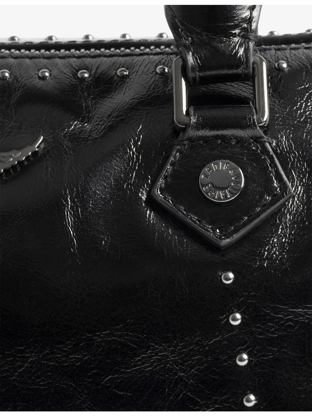 Zadig&Voltaire Sunny XS stud-embellished leather top-handle bag, UK version