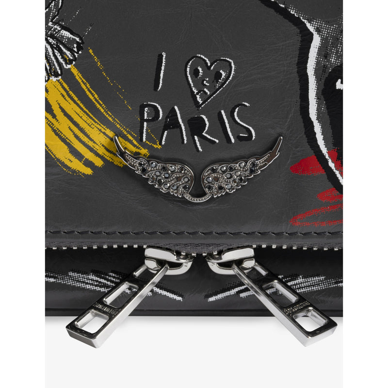 Zadig Voltaire Rock Nano leather clutch bag (British brand)