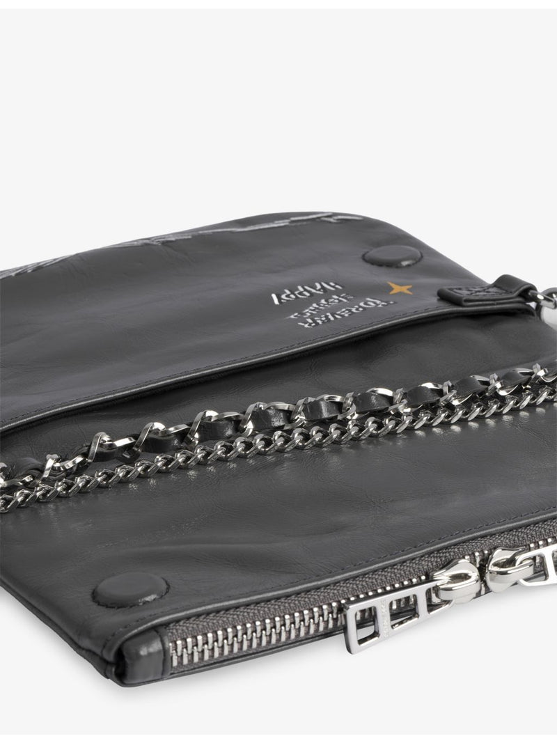 Zadig Voltaire Rock Nano leather clutch bag (British brand)
