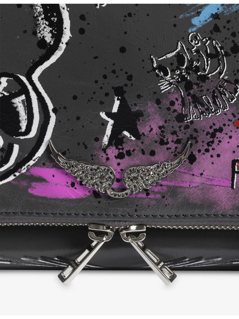 Zadig&Voltaire Rock Humberto leather clutch bag, imported from the UK