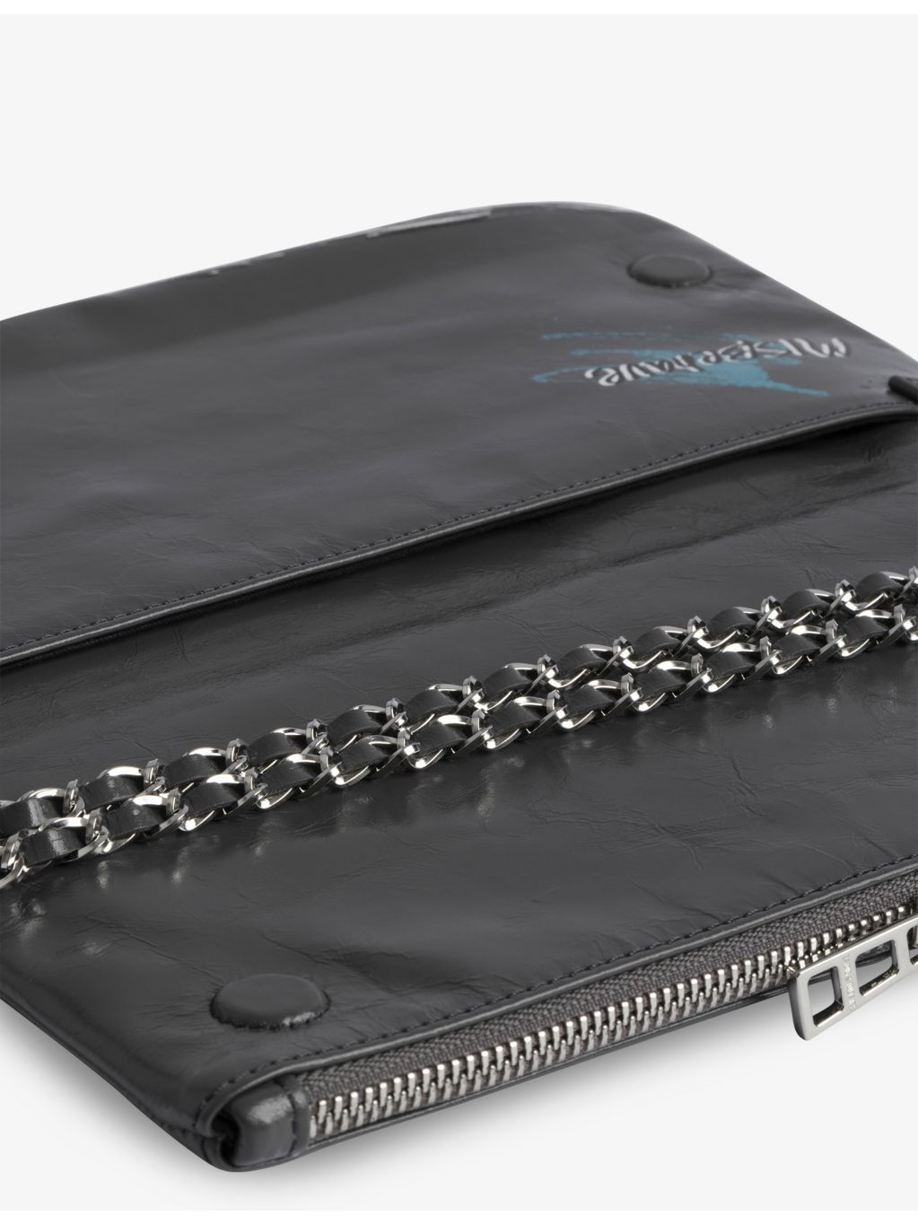 Zadig&Voltaire Rock Humberto leather clutch bag, imported from the UK