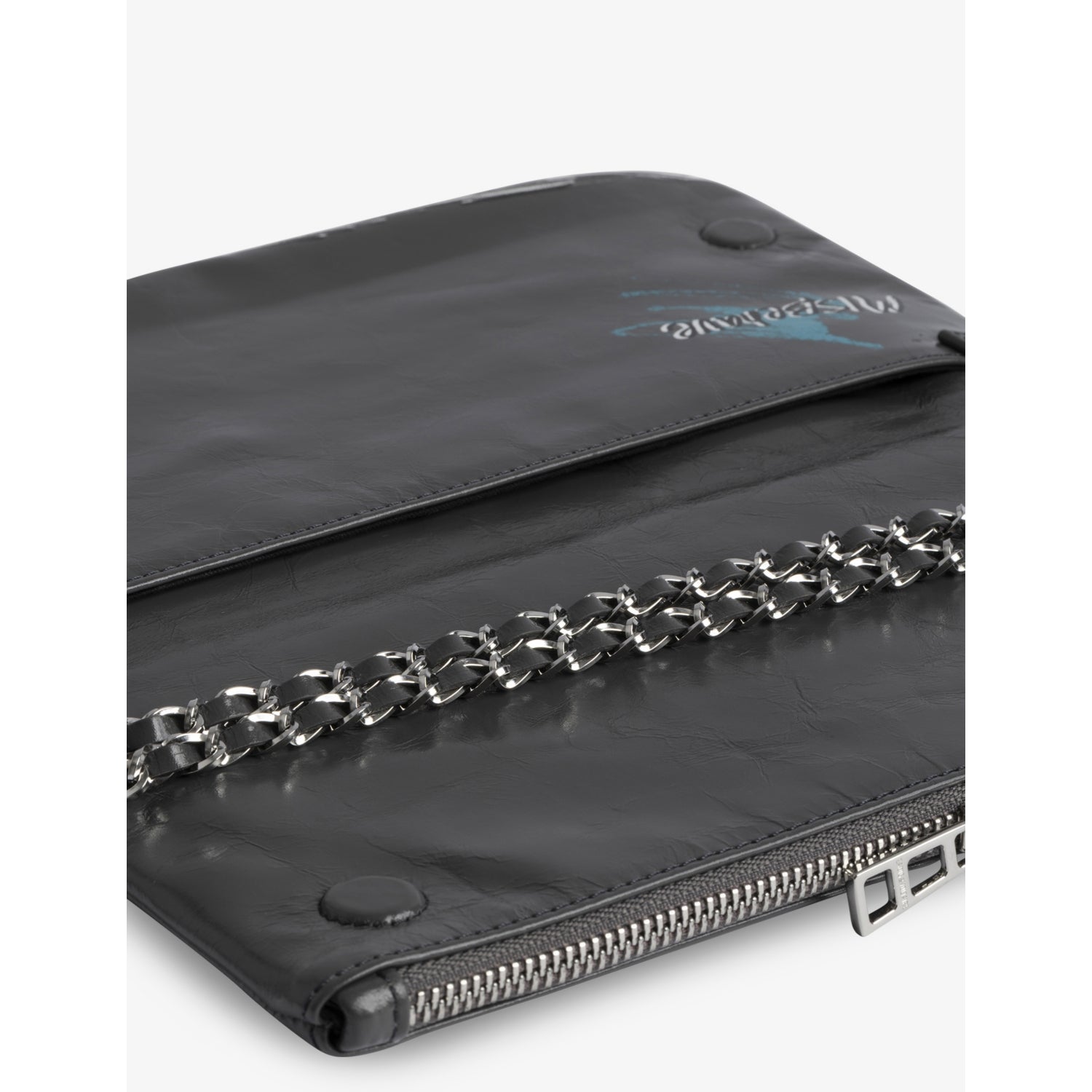 Zadig&Voltaire Rock Humberto leather clutch bag, imported from the UK